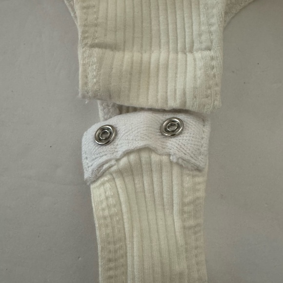 Lulus Sensational Sweetheart White Ribbed Balloon Sleeve Bodysuit, Size S, NWT - Picture 12 of 16